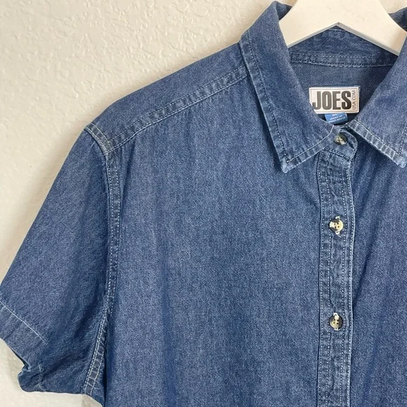 Joes USA Denim Short Sleeve Button Up - Picture 3 of 4